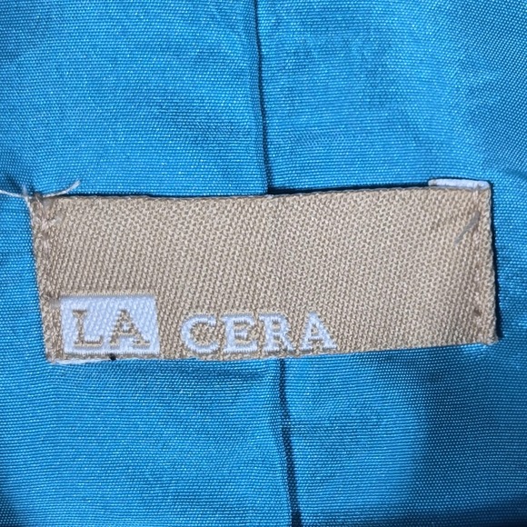 La Cera Dragonfly Embroidered Jacket Womens Small Black Longline Art to Wear - Picture 7 of 12